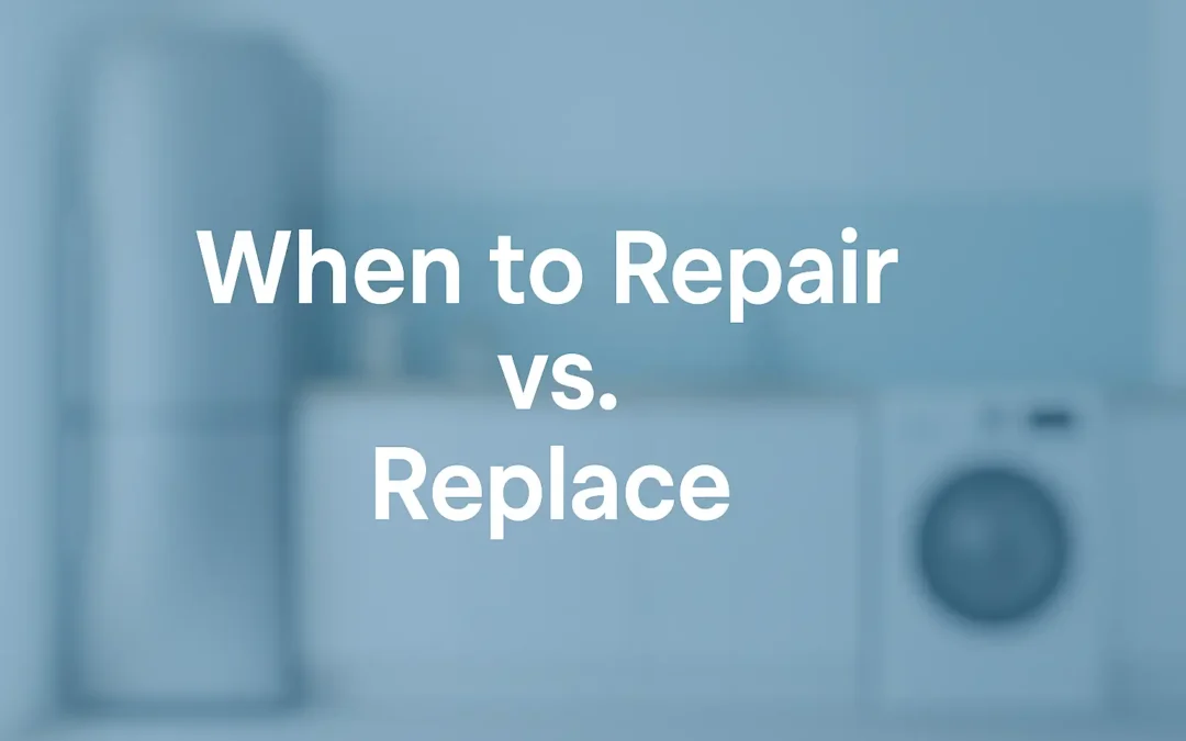 When to Repair vs. Replace: A Guide for Common Home Appliances